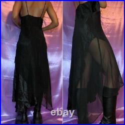 Vintage maxi lingerie slip dress set