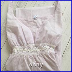 Vintage nest Robe night dress slip dress Lace Pink