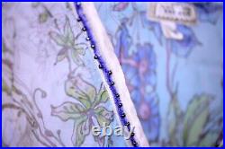 Voyage ladies vintage handmade sheer summer dress with floral pattern and beaded