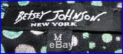 Vtg 90's Betsey Johnson Dress Snake Multi lace Sexy Cocktail Party Slip M 6 8 10