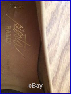 Vtg Bally Men Slip on Shoe Loafer Leather Casual Dress Switzerland Size 12 M Tan