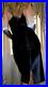 Vtg Black Lace Satin Dress Full Slip Shaper Girdle 46 Bust D