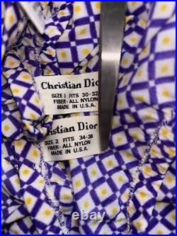 Vtg! Christian Dior Slip Skirt Sz 2 Mini Saks Retro Glam Disco 70s Lot Of 4