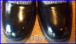 Vtg Ede & Ravenscroft Bespoke Black Rods Dress Shoes/Slip Ons RRP£2200 UK10.5