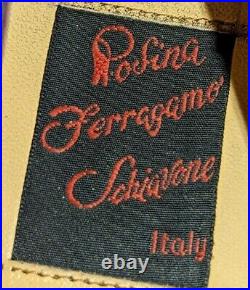 Vtg Ferragamo Genuine Alligator Men's Purple Loafer Slip On Dress Shoe 11 Italy