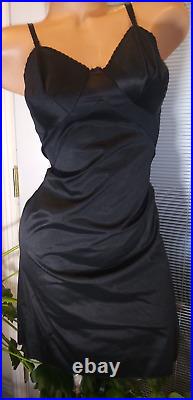 Vtg Full Dress Slip TRICOT Dupont Nylon Swishy Taffeta Full Dress Slip Lingerie