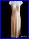 Vtg Gossard Artemis Full Slip Lace Lingerie Dress Tan/Cream Sz 32 Style 8014