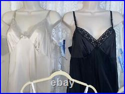 Vtg LOT 10 36 38 NYLON Dress 8 SLIPS SLIP Collection + Teddy & Camisole nightie