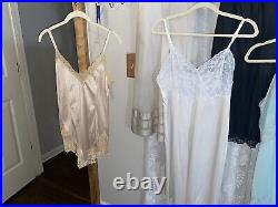 Vtg LOT 10 36 38 NYLON Dress 8 SLIPS SLIP Collection + Teddy & Camisole nightie