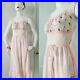 Vtg Lingerie SEAMPRUFE Nylon Milkmaid Slip Dress Nightgown 1950s S 34