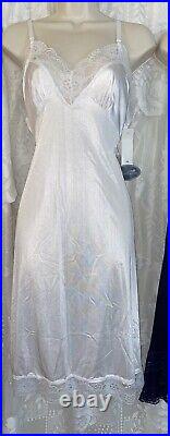 Vtg Lot 4 36 38 Fancy Dress SLIPS Slip w LACE & CHIFFON Trims nightie lingerie