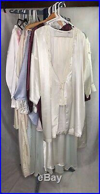 Vtg Lot Of 50+ Nightgowns Slips Loungewear Sleepwear Sheer Cotton Nylon