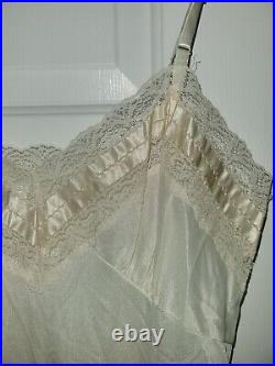 Vtg. NOS Mel Lin Lingerie Dress Slip Shiny Nightie Sz. 34 Lace USA Made LOT OF 2