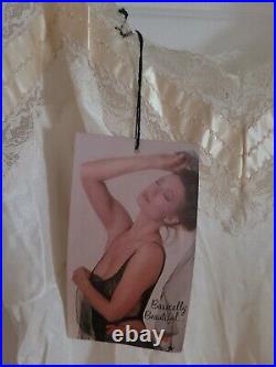 Vtg. NOS Mel Lin Lingerie Dress Slip Shiny Nightie Sz. 34 Lace USA Made LOT OF 2