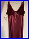 Vtg Saks Fifth Silk Velvet Burgundy Slip dress New Tags Jonquil By Diane Samandi