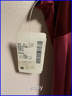 Vtg Saks Fifth Silk Velvet Burgundy Slip dress New Tags Jonquil By Diane Samandi