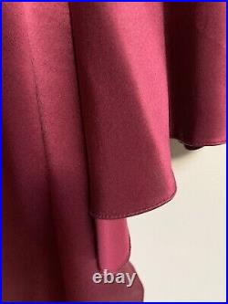 Vtg Saks Fifth Silk Velvet Burgundy Slip dress New Tags Jonquil By Diane Samandi