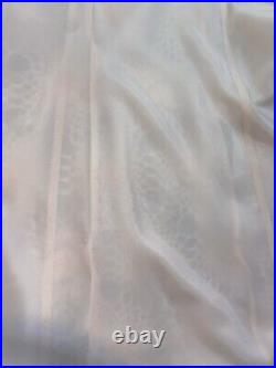 Vtg Satin Tissue Thin Tea Posh Pink Wwii Hippy Day Dress Slip Nightgown Fitted S