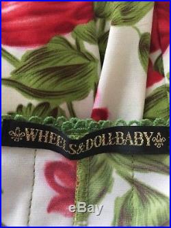 Wheels & Doll Baby Vintage Dollbaby Garden Of Eden Rose Dress S M 8 10 Slip