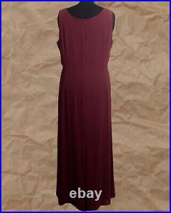 Women's Vintage Studio I Burgundy Beaded Slip Dress US Size 18WithXL/1X