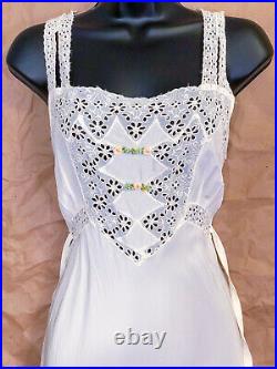 Womens Vintage White Slip Dress US Size XS/S