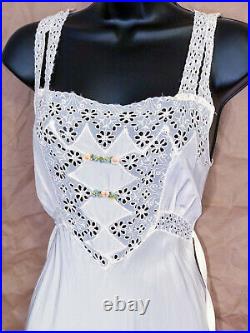 Womens Vintage White Slip Dress US Size XS/S