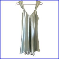 Y2K Dior Blue/Green Slip Dress
