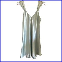 Y2K Dior Blue/Green Slip Dress