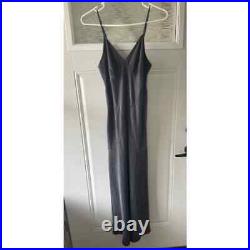Y2K Rare Vintage Victoria's Secret 100% Silk Sueded Silk Maxi Dress Slip Gown