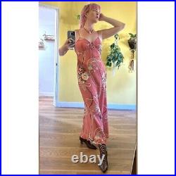Y2K Vintage Pink Slip Dress Low Back Dresses
